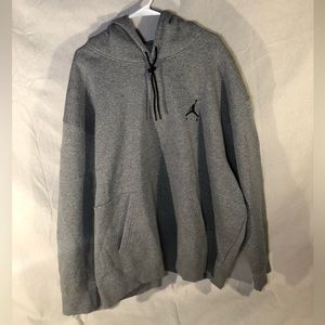 Air Jordan Logo Fleece  Stay Warm Pullover Grey